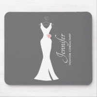 Elegant White Gown on Grey - Stylish Simple Design