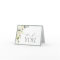 Elegant White Grey Green Floral Thank You Card