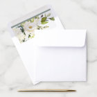 Elegant White Grey Green Watercolor Bridal Shower