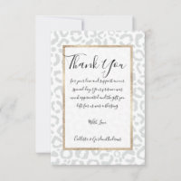 Elegant White Grey Leopard Cheetah Animal Print