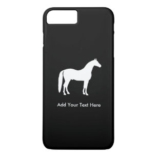 Elegant White Horse Customizable Text Case-Mate iPhone Case
