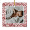 Elegant White Lace Baby's First Christmas Photo