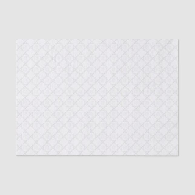 Elegant White Lace Tissue Paper (Front)
