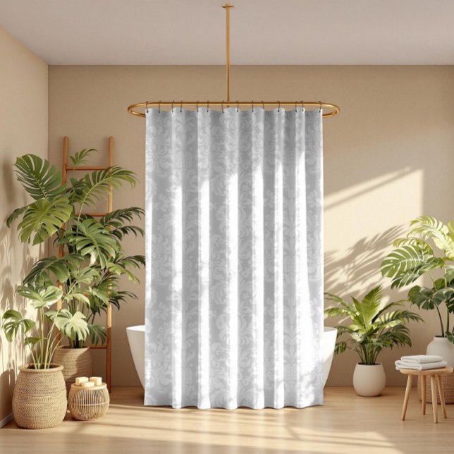 Elegant White & Light grey Floral Damasks Pattern (Creator Uploaded)