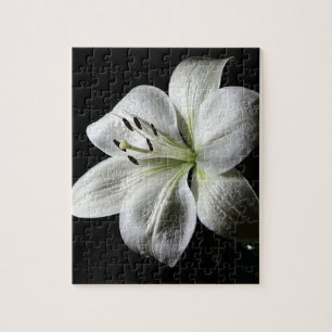 Elegant White Lily Puzzle