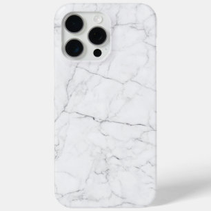 Elegant White Marble iPhone 15 Pro Max Case