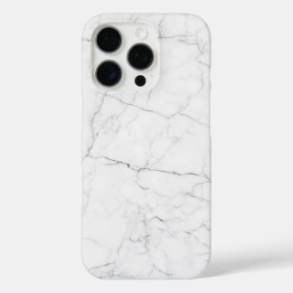 Elegant White Marble iPhone 16 Pro Case