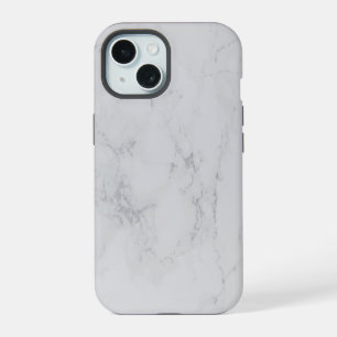 Elegant White Marble iPhone 15 Case