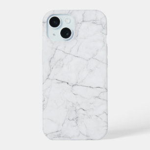 Elegant White Marble iPhone 15 Case