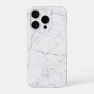 Elegant White Marble iPhone 16 Pro Case