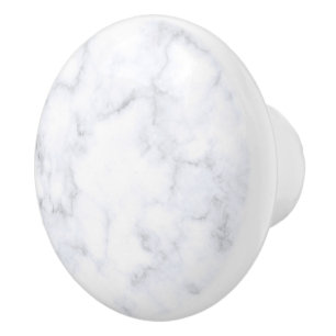 Elegant White Marble Modern Ceramic Knob