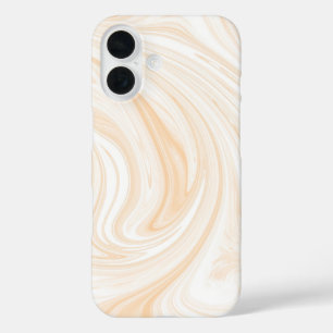 Elegant White Marble Pattern iPhone 16 Case