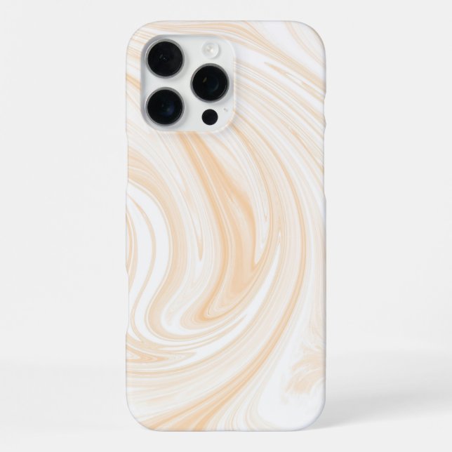 Elegant White Marble Pattern iPhone Case (Back)