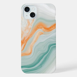Elegant White Marble Pattern iPhone 15 Plus Case
