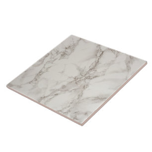Elegant White Marble Pattern Tile