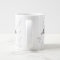 Elegant white marble stone monogram big large size