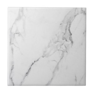 Elegant white marble tile