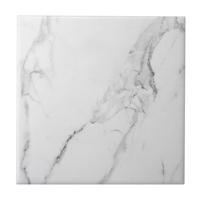 Elegant white marble tile (Front)