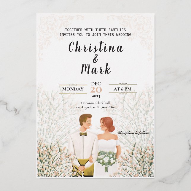  Elegant White Minimalist Wedding (Front)