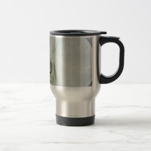 Elegant White Orchid Botanical Art Travel Mug