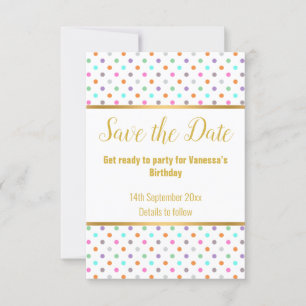 ELEGANT WHITE PASTEL SPOT RESPONSE RSVP CARD
