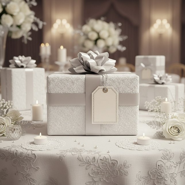 Elegant white pattern wrapping paper (Creator Uploaded)