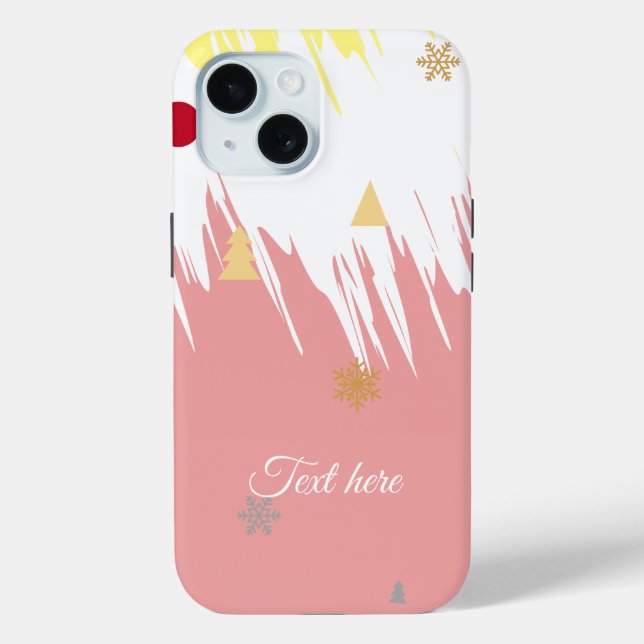 Elegant White & Pink Girly Case-Mate iPhone Case (Back)
