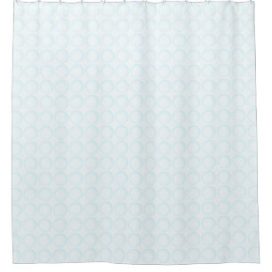 Elegant White Polka Dot with Blue Touch