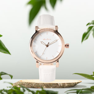 Elegant white pretty personalised eWatch Watch