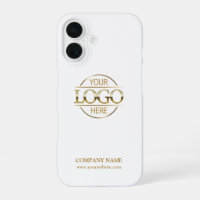 Elegant White Promotional Company Business Logo
