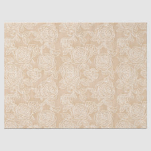 Elegant White Rose Gift Tissue Paper