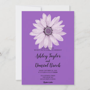 Elegant white rose romantic floral Wedding Invitat Invitation