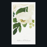 Elegant White Rose Script Personalized Napkin<br><div class="desc">White Rose Wedding Guest Napkins. Elegant.  Script.  Beautiful font.</div>