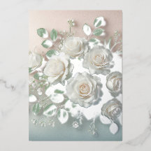 Elegant White Roses Wedding