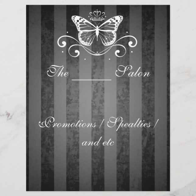 Elegant White Royal Butterfly Flyer (Front)