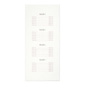 Elegant White Salon and Spa Price List Rack Card (Back)