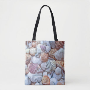 Elegant White Seashells Artwork   Tote Bag
