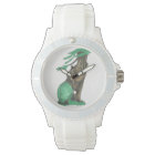 Elegant White Silicon Adorable Tree Hugger Bear