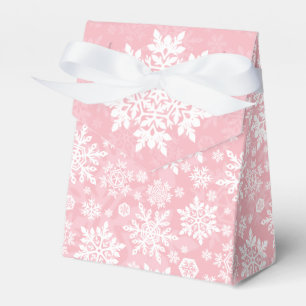 Elegant White Snowflake (Sugar Blush) Favor Box