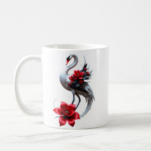 Elegant White Swan Wedding Collection Coffee Mug