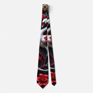 Elegant White Swan Wedding Collection Tie