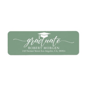 Elegant White Typography On Sage Green Background