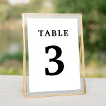 Elegant White Wedding Table Number<br><div class="desc">Elegant white wedding table numbers. Personalize the number and add as many tables as you need. For more matching products please be sure to check our collections.</div>