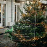 Elegant White Winter Wedding Welcome  Acrylic Sign<br><div class="desc">Make a grand entrance with this Elegant White Wedding Welcome Acrylic Sign, perfect for any modern or winter celebration. Ideal for couples seeking stylish wedding welcome signs, this stunning piece doubles as a wedding welcome sign mirror acrylic or wedding welcome sign acrylic option. Perfect for christmas wedding acrylic signs or...</div>