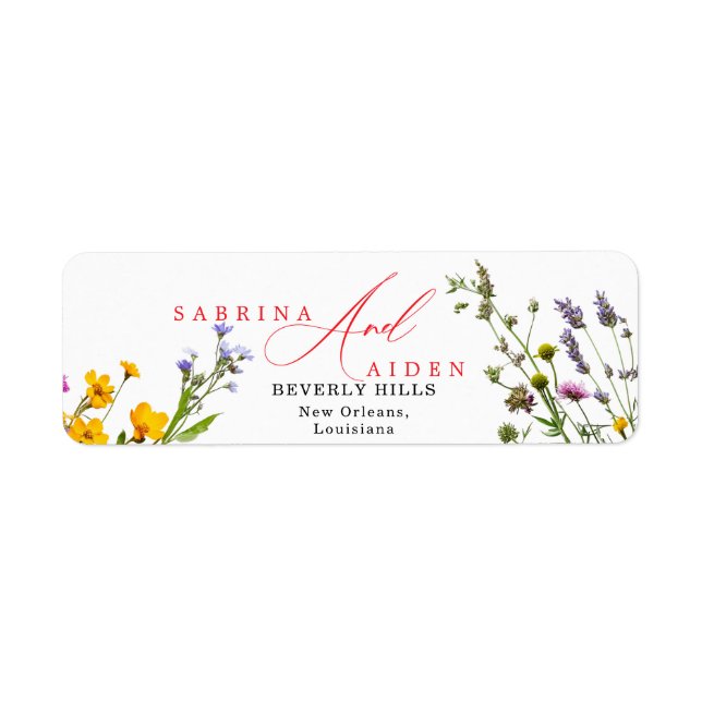 Elegant Wild Flower Blooming Garden Wedding (Front)