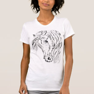 Elegant Wild Horse Women's T-Shirt - Artistic Eque