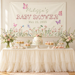 Elegant Wildflower Baby Shower Banner