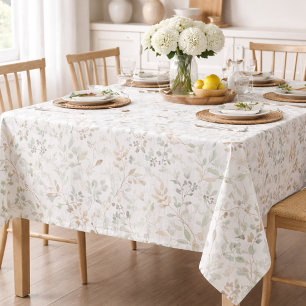 Elegant Wildflower Boho Tablecloth
