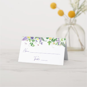 Elegant Wildflower Bridal Shower Place Card