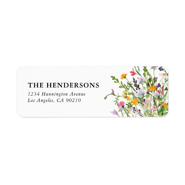 Elegant Wildflower Floral (Front)